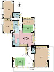 イトーピア三番町マンション 6LDKの間取図画像