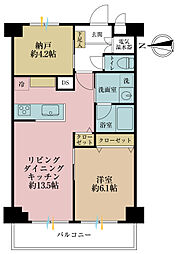 ライオンズマンション神楽坂第3 1SLDKの間取り