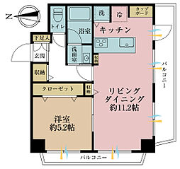 間取図画像 1LDK