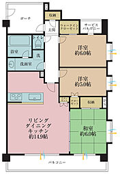 グラシアス横濱妙蓮寺 3LDKの間取図画像