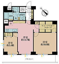 間取図画像 2LDK