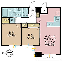 間取図画像 2LDK