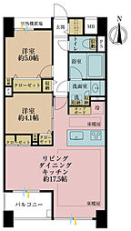 リビオ清澄白河 3LDKの間取図画像
