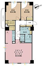 ディアハイム浅草 3LDKの間取図画像