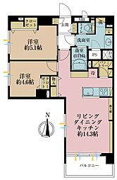 間取図画像 2LDK