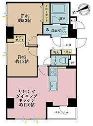 浅草ハイム 2LDKの間取図画像
