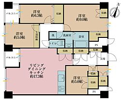 ネオハイツ千駄木 4LDKの間取図画像