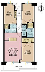 ネオコーポ西大島2 3LDKの間取図画像