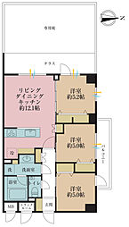 エルデンシア練馬 3LDKの間取図画像