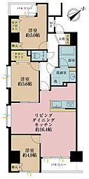 SSKグリーンパーク入谷 3LDKの間取図画像