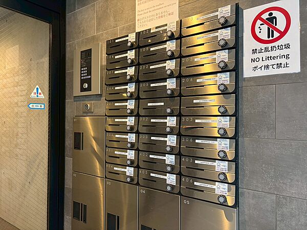 郵便受けも、きちんと管理されています。