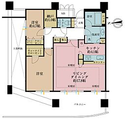 イーストコア曳舟二番館 2SLDKの間取図画像