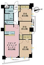 セザール目白 3LDKの間取図画像