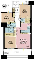 プライヴブルー東京 3LDKの間取図画像