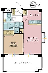 スパシェリーヴァ浅草 1LDKの間取図画像