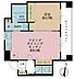 間取り：1LDK、専有面積35.5m2、バルコニー面積5.5m2
