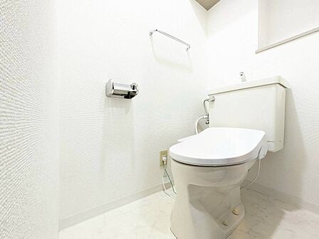 清潔感の高いお手洗い。