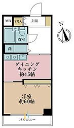 ライオンズステーションプラザ大塚第2 1DKの間取図画像