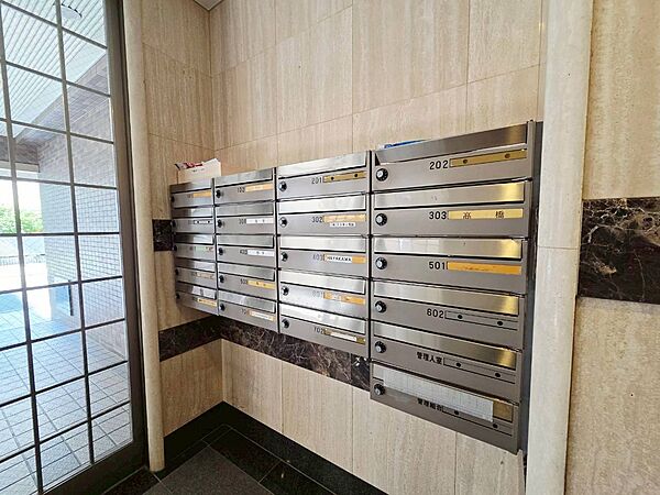 郵便受けも、きちんと管理されています。
