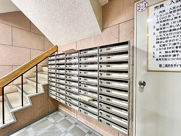 郵便受けも、きちんと管理されています。