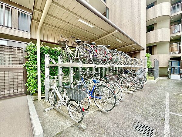 駐輪場も綺麗に整頓されています。※空き状況は都度ご確認下さい。