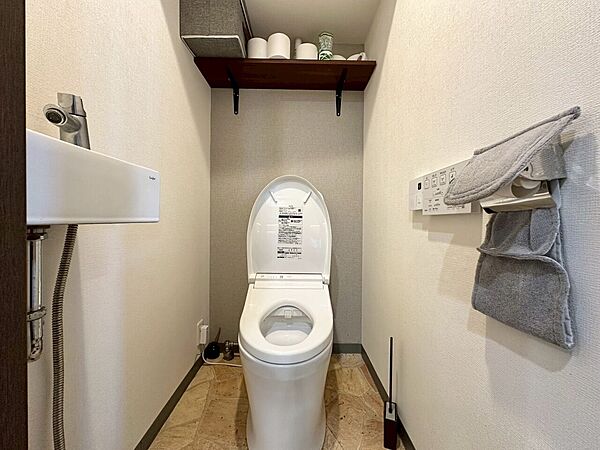 清潔感の高いお手洗い。