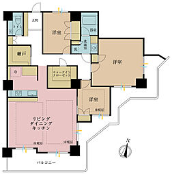 スカイフロントタワー川口 4LDKの間取図画像