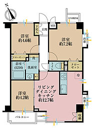 コスモ西川口アンソレール 3LDKの間取図画像