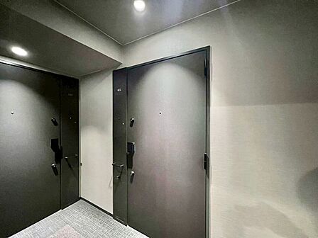 清潔感のある落ち着いた雰囲気の玄関です。