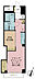 間取り：1LDK、専有面積33.7m2、バルコニー面積2.88m2