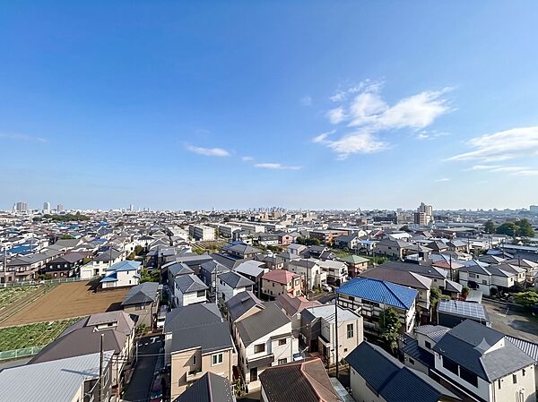 陽当たり・通風・開放感に恵まれた環境です。※CG加工により晴天にしています。