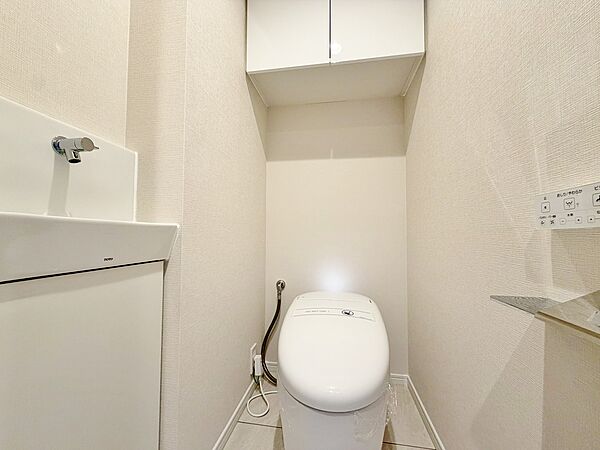 清潔感の高いお手洗い。