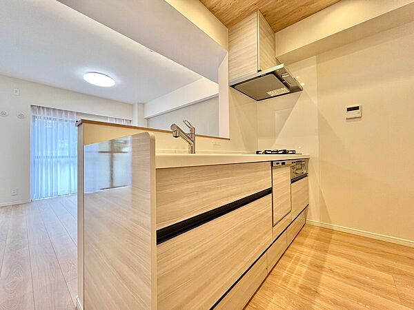 使いやすくスタイリッシュなキッチン空間になっております。
