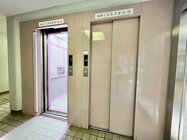 エレベーター完備のため荷物が多くなっても安心。