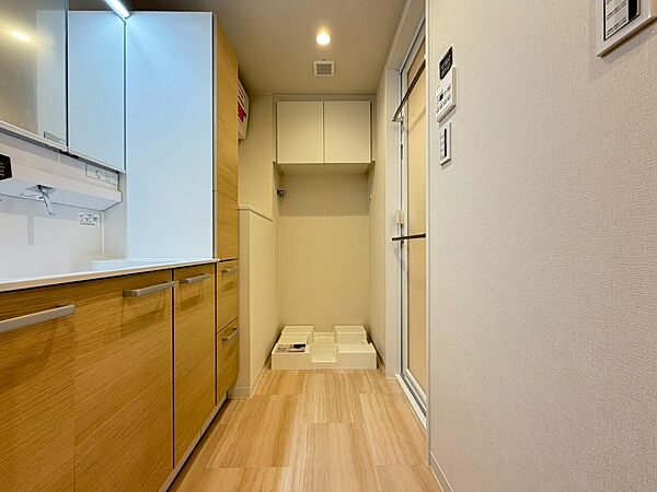十分な広さの脱衣所。