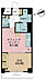 間取り：1DK、専有面積35.49m2、バルコニー面積4.62m2
