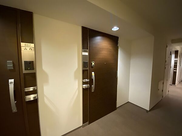 清潔感のある落ち着いた雰囲気の玄関です。