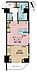 間取り：1DK、専有面積40.5m2、バルコニー面積4m2