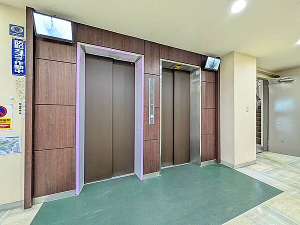 エレベーター完備のため荷物が多くなっても安心。