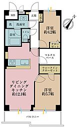 ソフトタウン晴海 2LDKの間取図画像