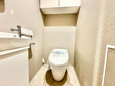 清潔感の高いお手洗い。