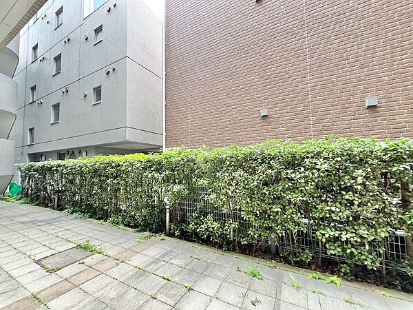 マンションの敷地内には、中庭もございます。