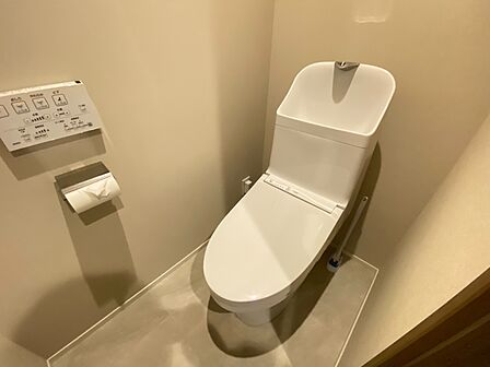 清潔感の高いお手洗い。
