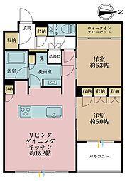 ザ・サンメゾン目白近衛町エルド 2LDKの間取図画像