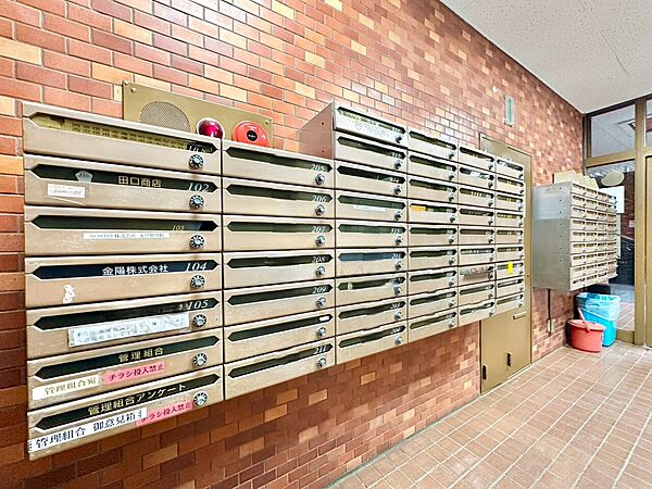 郵便受けも、きちんと管理されています。