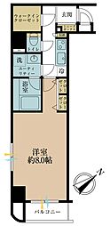 グリフィン横浜・山下公園弐番館 1Kの間取図画像