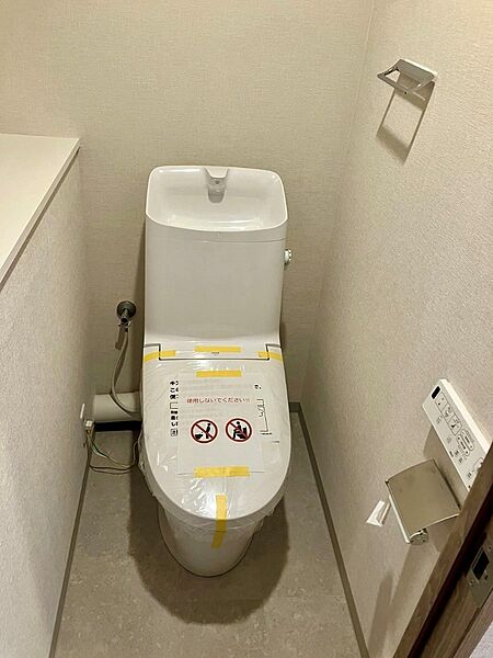 清潔感の高いお手洗い。