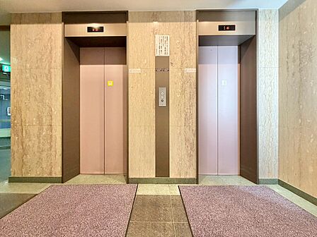 エレベーター完備のため荷物が多くなっても安心。