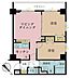 間取り：2LDK、専有面積52.72m2、バルコニー面積7.37m2