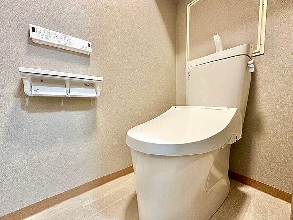 清潔感の高いお手洗い。